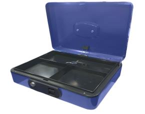 Caja de caudales 20cm azul