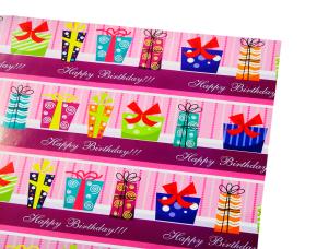 Papel D/Regal.happy Brirthdayrosado