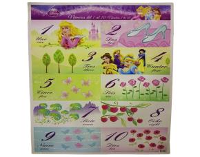 Poster Numeros Princesasingles/Espanol