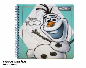 CUADERNO ESPIRAL 8,5X11\" 80 HJS PASTA DURA DISEÑ...