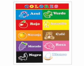 Poster Colores Ingles/Espanol