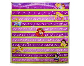 Poster Numeros1-100 Princesasingles/Espanol