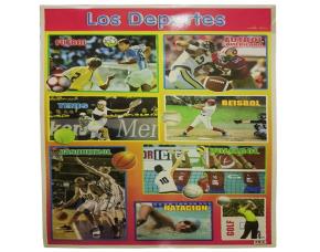 Poster Los Deportes Ingles/Espanol