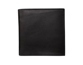 Billetera D/Cuero Negra Sencilla