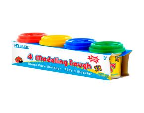 Pk4 Plastilina Dough 2Oz  4 Colores Bazic