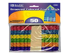 PK.50DE PALETAS RANURADAS COLORES