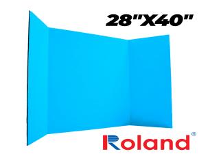 Unidad Display Tri-Folio Azul Cielo 28\