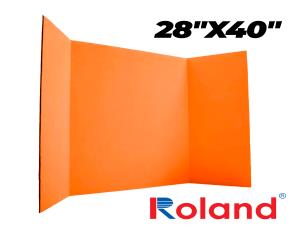 Unidad Display Tri-Folio Anaranjado 28\