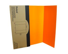 UNIDAD DISPLAY TRI-FOLIO ANARANJADO 36\"X48\" ROLA...