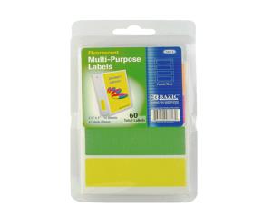 Pk.etiquet.fluores.2 3/4X1