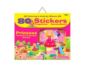 Libro P.colorear, Actividades & Stickers Princesas 80 Stickers