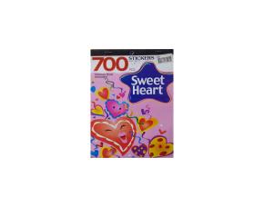 Block De 700 Calcom.fig.corazones Serie Sweet Heart Varios Tamaños