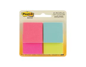 Pk.4 Post-It (4 Colores) 3M 1-3/8\