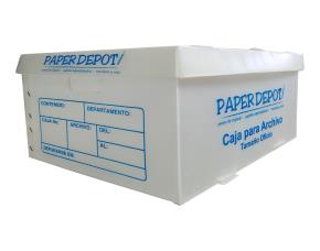 Caja Coroplast T/O Archivo A19.68X15X10.43 Logo Paper Depo