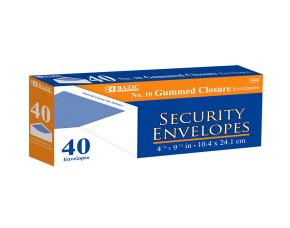 Pk.40Sobres #10 C/Goma