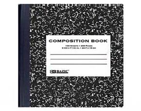CUADERNO 200 PAG COMPOSITION NEGRO MARMOLEADO