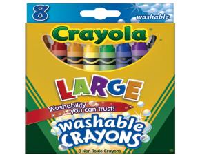 Caja De 8 Crayolas Lavables