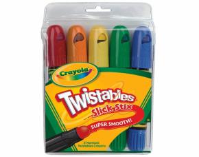 Juego 5 Crayones Twist Cremosos