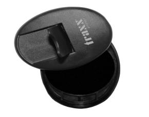 Sello Bolsillo Redondo 38Mm Negro/Negro