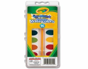 Juego Acuarelas 16 Colores Lavables