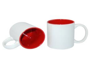 Taza Ceram.2Ton.11Onz.rojo/Blanco(B11N-02)