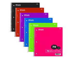 Cuaderno Espiral 70Hjs Color