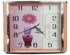 RELOJ CUADRADO DISEÑO/FLORES