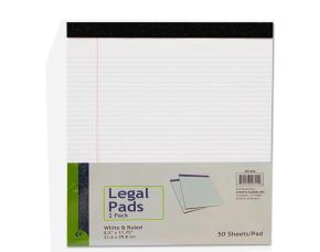 Paquete De 2 Block De Notas Perforadas 8.5X11.75 Blancas