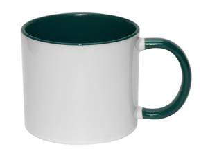 Taza Doble Tono 11 Onz Verdemanilla Y Fondo