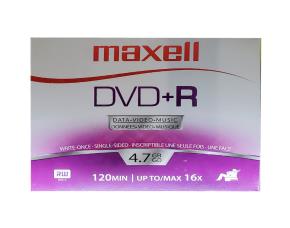 Unidad Dvd Maxell Dvd+R Data Video Music 4.7Gb 120 Minutos Up To Max 16X