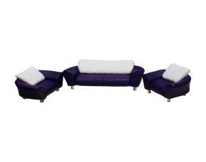 Jgo.muebles 1:20 Morado/Blcacon Cojin Blanco