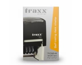 Sello Automatico Fechador Cuadrado Negro  40X40Mm