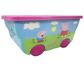 Caja Organizadora 55L Peppa Pig Con Rueda