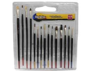 Set De 15 Pinceles Negro (780-1593348/15)