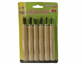 Juego 6 Pcs De Cuchillo Tallador