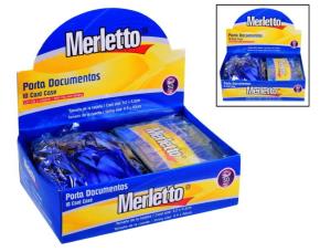 Caja 50 Porta Carnet 9.2X11.3Cm Horizontal Cordon/Azul