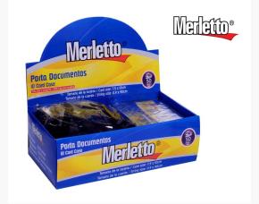 Caja 50 Porta Carnet 9.2X11.3Cm Horizontal Cordon/Negro