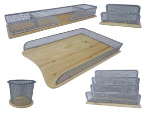 Set De Escritorio Madera