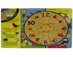 Rompecabeza .D/Madera Reloj