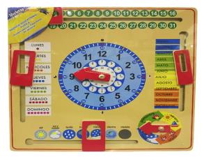 Juego Educac.madera Reloj