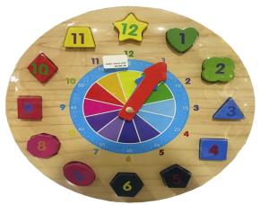 Juego Educac.madera Reloj