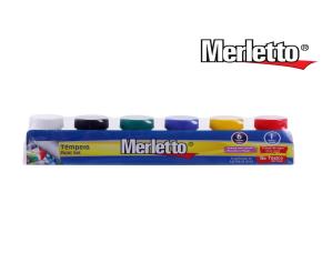 Set De Temperas 6 Colores 20Ml  Merletto