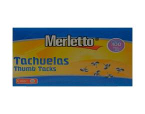 Caja 100 Tachuelas Plateadas