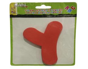 Letra Y En Fomi Color C/Adhesivo