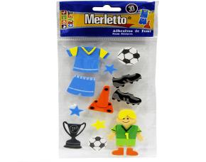 Pk.foamy Fut Ball C/Adhesivo Surtidas