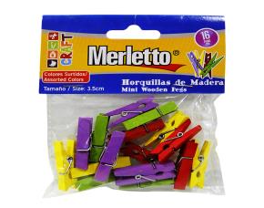 Pk.ganchos Madera Color 3.5Cm