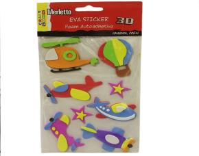 Pk.fomi Adhesivo Aviones 3D