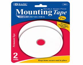 Pq.2 Rollos Mount Tape 0.5X200 Doble Pega