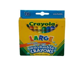 Caja 16 Crayones Largos Lavables \