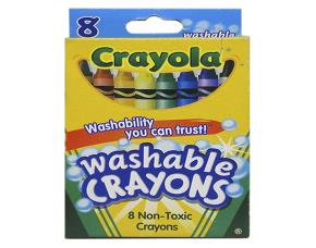 Caja 8 Crayones Cortos Lavables \